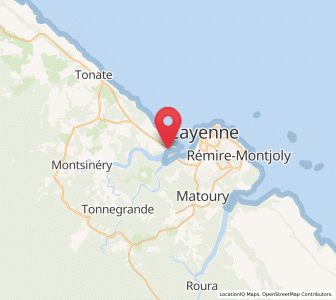 Map of Macouria, Guyane