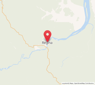 Map of Régina, Guyane