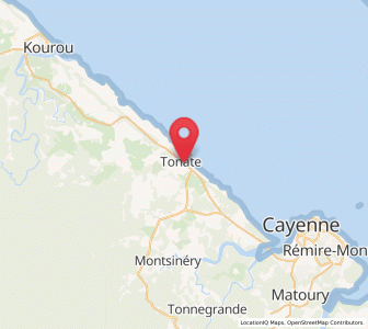 Map of Tonate, Guyane