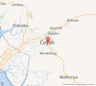 Carte : Coyah, Kindia