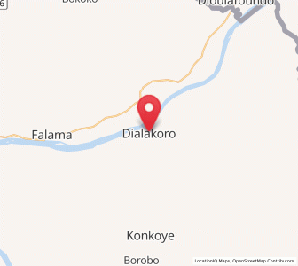 Carte : Dialakoro, Kankan