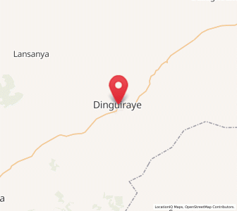 Carte : Dinguiraye, Faranah