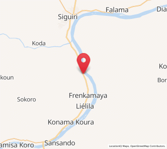 Carte : Diomabana, Kankan