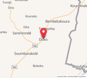 Carte : Doko, Kankan