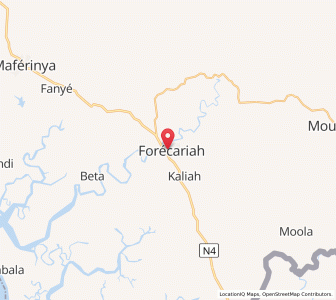 Carte : Forécariah, Kindia