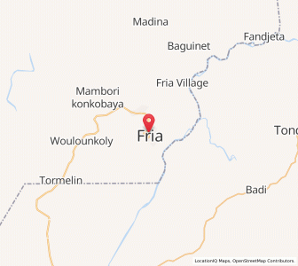 Carte : Fria, Boké