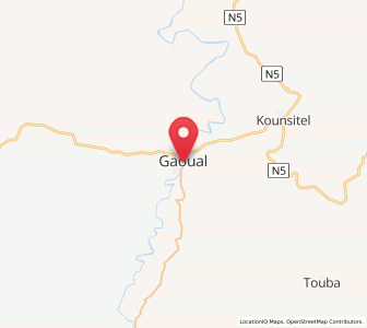 Carte : Gaoual, Boké