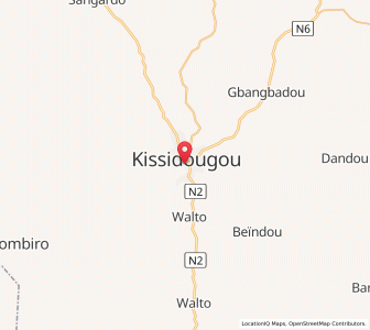 Carte : Kissidougou, Faranah