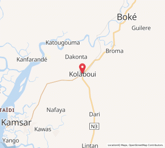 Carte : Kolaboui, Boké