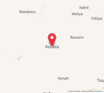 Carte : Koubia, Labé