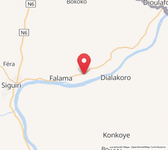 Carte : Koumandjanbougou, Kankan
