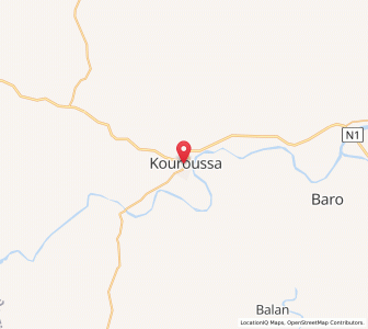 Carte : Kouroussa, Kankan