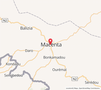 Carte : Macenta, Nzérékoré
