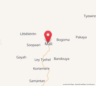 Carte : Mali, Labé