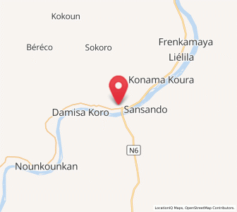 Carte : Niandan Koro, Kankan