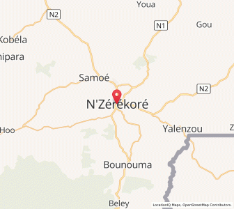 Carte : Nzérékoré