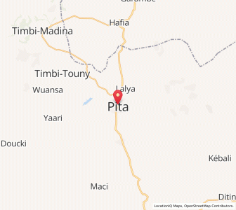 Carte : Pita, Mamou