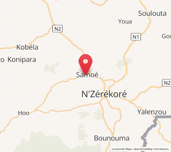 Carte : Samoé, Nzérékoré