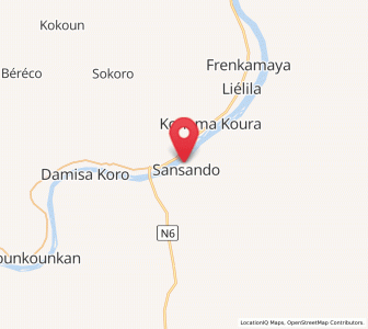 Carte : Sansando, Kankan