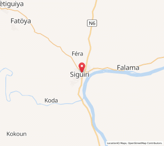 Carte : Siguiri, Kankan