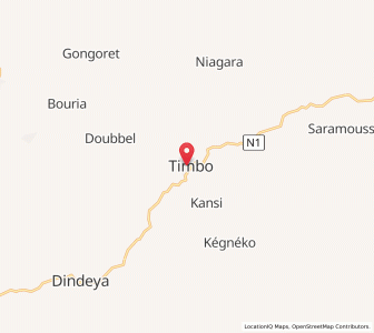 Carte : Timbo, Mamou