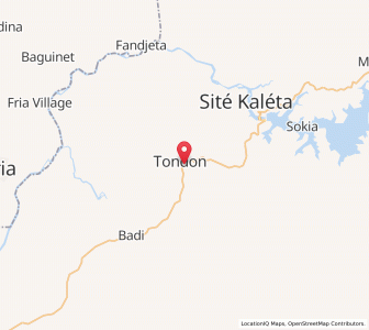 Carte : Tondon, Kindia