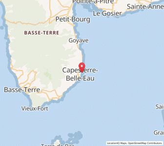Map of Capesterre-Belle-Eau, Guadeloupe