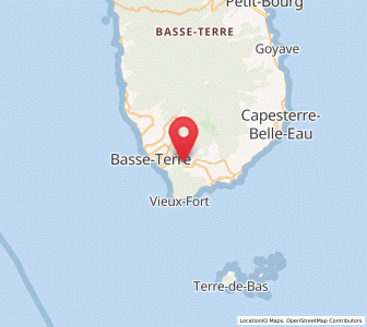 Map of Gourbeyre, Guadeloupe