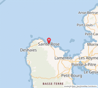 Map of Sainte-Rose, Guadeloupe