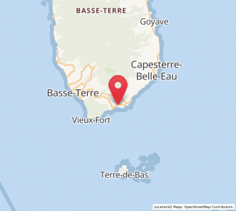 Map of Trois-Rivières, Guadeloupe