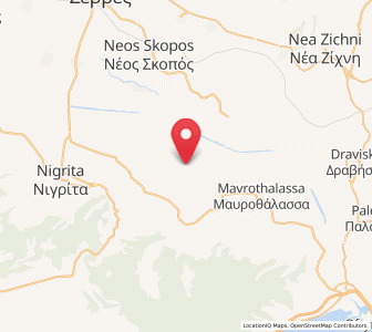 Map of Achinós, Central Macedonia