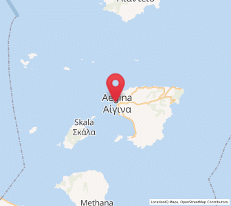 Map of Aegina, Attica
