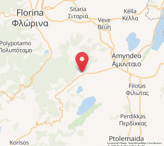 Map of Aetós, West Macedonia