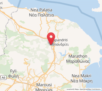 Map of Afidnés, Attica