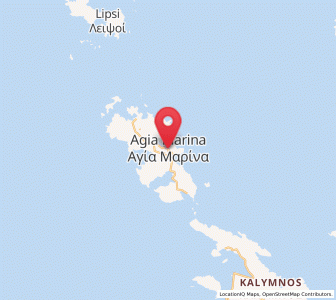 Map of Agía Marína, South Aegean
