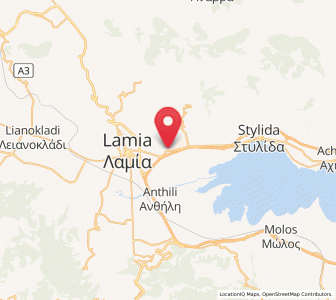 Map of Agía Paraskeví Lamiéon, Central Greece