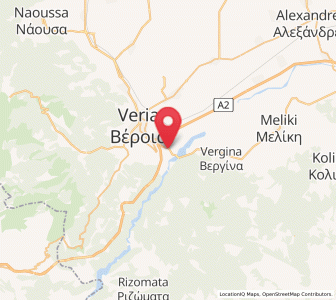 Map of Agía Varvára, Central Macedonia
