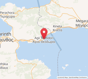 Map of Ágioi Theódoroi, Peloponnese