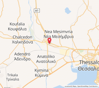 Map of Ágios Athanásios, Central Macedonia