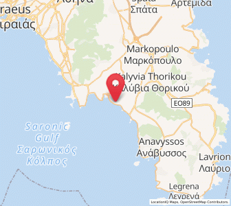 Map of Agios Dimítrios Kropiás, Attica