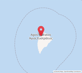 Map of Ágios Efstrátios, North Aegean