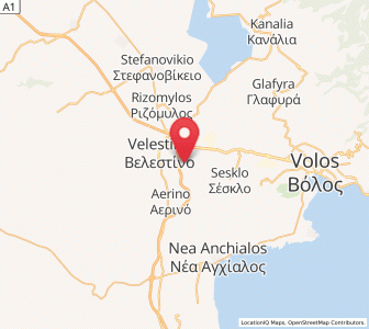 Map of Ágios Geórgios Ferón, Thessaly
