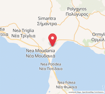 Map of Ágios Mámas, Central Macedonia