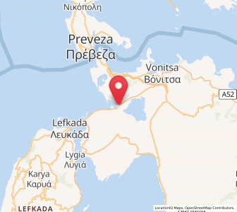 Map of Ágios Nikólaos, West Greece