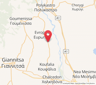 Map of Ágios Pétros, Central Macedonia