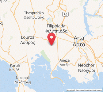 Map of Ágios Spyrídon, Epirus