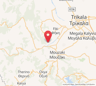 Map of Ágios Vissaríonas, Thessaly