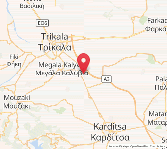 Map of Agnanteró, Thessaly