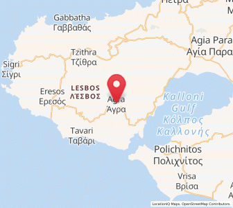 Map of Ágra, North Aegean