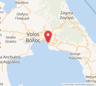Map of Agriá, Thessaly